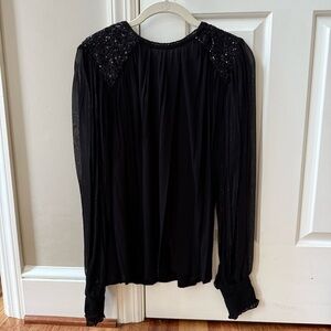 BI-nk Sequined Embellished Blouse, Size Medium